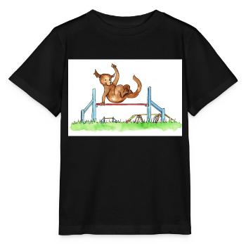 Agility Hürde - Stanley/Stella Kinder T-Shirt MINI CREATOR  - Schwarz - Vorne - Mikhail (115cm)
