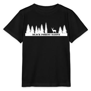 Forêt Noire indigène - T-shirt bio MINI CREATOR Stanley/Stella Enfant - noir - Devant - Mikhail (115cm)