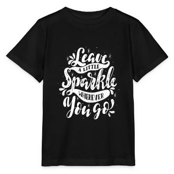 Funkeln Sterne Motivation Positiv Liebe Geschenk - Stanley/Stella Kinder T-Shirt MINI CREATOR  - Schwarz - Vorne - Mikhail (115cm)