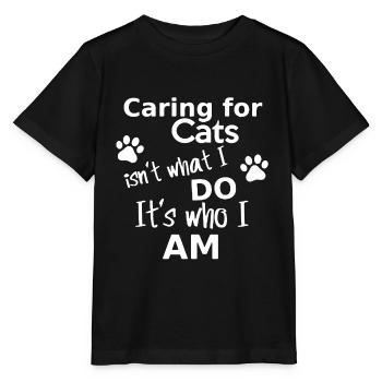 Katzen Shirt Katze Vierbeiner Katzenliebe Geschenk - Stanley/Stella Kinder T-Shirt MINI CREATOR  - Schwarz - Vorne - Mikhail (115cm)