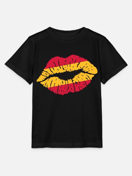 Kussmund (Spanien) - Stanley/Stella Kinder T-Shirt MINI CREATOR  - Schwarz