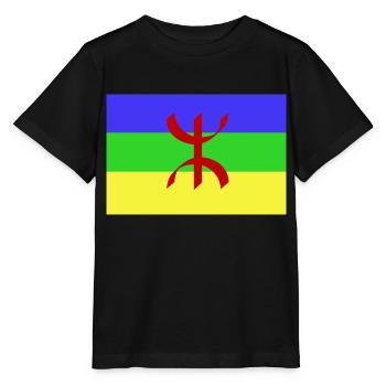 Flag Amazigh flag t-shirt - Stanley/Stella MINI CREATOR Kids’ T-Shirt - black - Front - Mikhail (115cm)