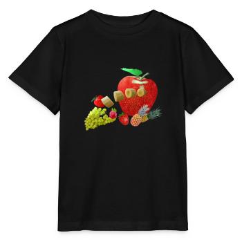 Obst - Stanley/Stella Kinder T-Shirt MINI CREATOR  - Schwarz - Vorne - Mikhail (115cm)