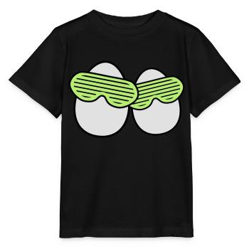 Funky Eggs - T-shirt bio MINI CREATOR Stanley/Stella Enfant - noir - Devant - Mikhail (115cm)