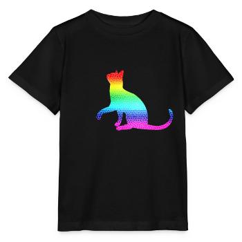 Chat, chat - T-shirt bio MINI CREATOR Stanley/Stella Enfant - noir - Devant - Mikhail (115cm)