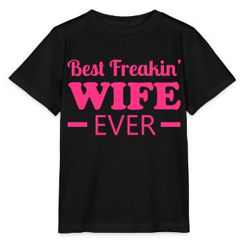 Wife - Stanley/Stella MINI CREATOR Kids’ T-Shirt - black - Front - Mikhail (115cm)