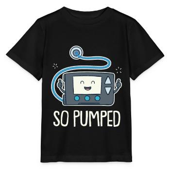 So Pumped Diabetes Type 1 Funny Insulin Pump - Stanley/Stella MINI CREATOR Kids’ T-Shirt - black - Front - Mikhail (115cm)