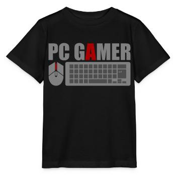 PC Gamer Mouse Keyboard Keyboard Gaming Gaming - Stanley/Stella MINI CREATOR Kids’ T-Shirt - black - Front - Mikhail (115cm)