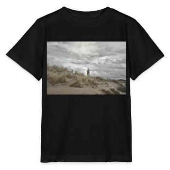 Lighthouse behind the dunes - Stanley/Stella MINI CREATOR Kids’ T-Shirt - black - Front - Mikhail (115cm)