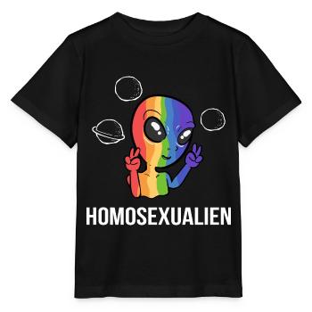 Cadeau de l’homosexuuel LGBTQ membre - T-shirt bio MINI CREATOR Stanley/Stella Enfant - noir - Devant - Mikhail (115cm)