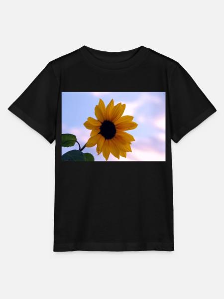 Sonnenblume - Stanley/Stella Kinder T-Shirt MINI CREATOR  - Schwarz