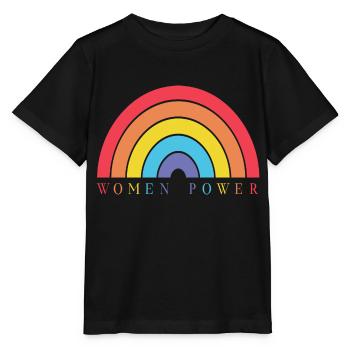 Women Power - Frauenrechte - Stanley/Stella Kinder T-Shirt MINI CREATOR  - Schwarz - Vorne - Mikhail (115cm)
