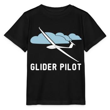 Planeur rengaine glisse pilote cadeau - T-shirt bio MINI CREATOR Stanley/Stella Enfant - noir - Devant - Mikhail (115cm)