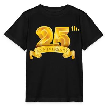 25e anniversaire et jour de naissance numéro d’or de luxe - T-shirt bio MINI CREATOR Stanley/Stella Enfant - noir - Devant - Mikhail (115cm)