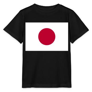 Japan Flagge - Stanley/Stella Kinder T-Shirt MINI CREATOR  - Schwarz - Vorne - Mikhail (115cm)