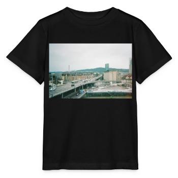 Prime Tower Zürich - Stanley/Stella Kinder T-Shirt MINI CREATOR  - Schwarz - Vorne - Mikhail (115cm)