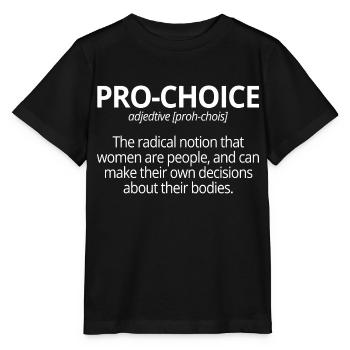 Pro-Choice Adjektiv Beschreibung Fun Geschenk - Stanley/Stella Kinder T-Shirt MINI CREATOR  - Schwarz - Vorne - Mikhail (115cm)