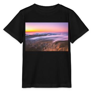 Epischer Sonnenaufgang vom Gipfel des Olymp - Stanley/Stella Kinder T-Shirt MINI CREATOR  - Schwarz - Vorne - Mikhail (115cm)