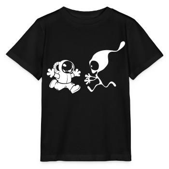 Rencontre d'un autre type - T-shirt bio MINI CREATOR Stanley/Stella Enfant - noir - Devant - Mikhail (115cm)