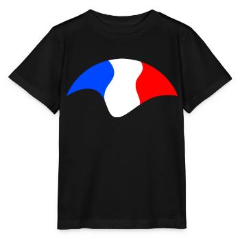 French Flag - Stanley/Stella MINI CREATOR Kids’ T-Shirt - black - Front - Mikhail (115cm)