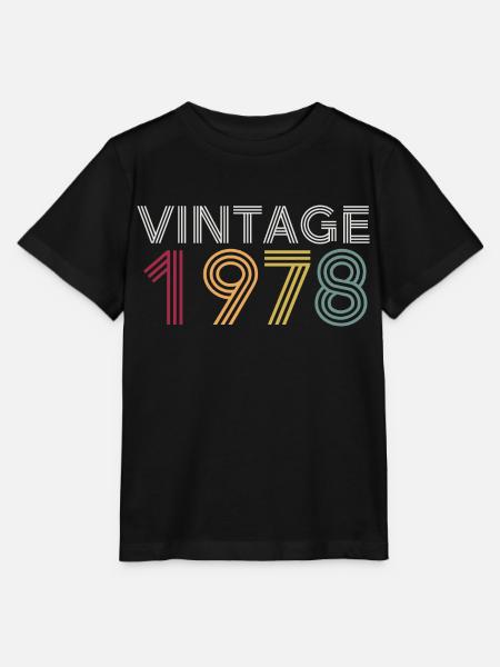 Jahrgang 1978 - Stanley/Stella Kinder T-Shirt MINI CREATOR  - Schwarz