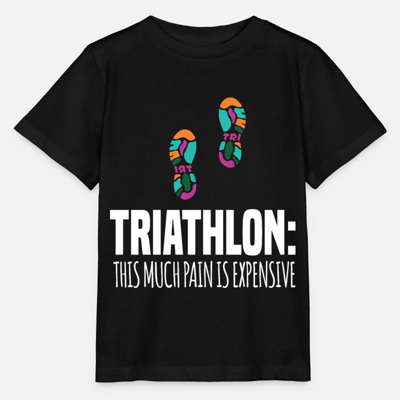 TRIATHLON: AUTANT DE DOULEUR COÛTE CHER. Cadeaux - T-shirt bio MINI CREATOR Stanley/Stella Enfant - noir