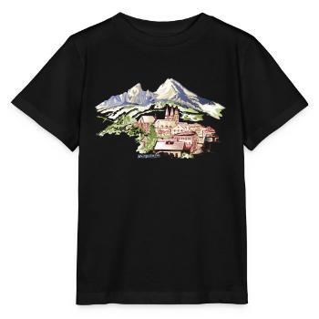 Berchtesgaden Berg Watzmann - Stanley/Stella Kinder T-Shirt MINI CREATOR  - Schwarz - Vorne - Mikhail (115cm)