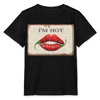 I'm Hot - Stanley/Stella MINI CREATOR Kids’ T-Shirt - black - Front - Mikhail (115cm)