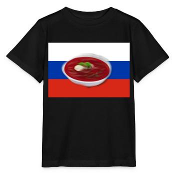 Borschtsch, Russische Suppe - Stanley/Stella Kinder T-Shirt MINI CREATOR  - Schwarz - Vorne - Mikhail (115cm)