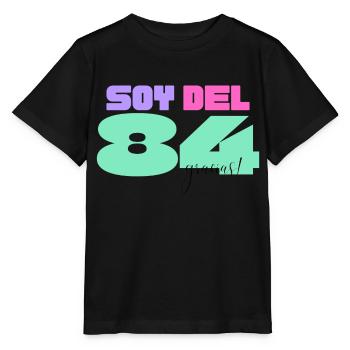 Ich komme aus '84 - Stanley/Stella Kinder T-Shirt MINI CREATOR  - Schwarz - Vorne - Mikhail (115cm)