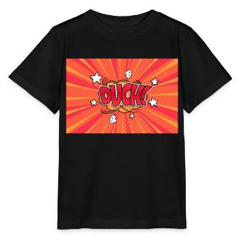 Au! Comic Style Bubble Graffiti Schriftzug - Stanley/Stella Kinder T-Shirt MINI CREATOR  - Schwarz - Vorne - Mikhail (115cm)