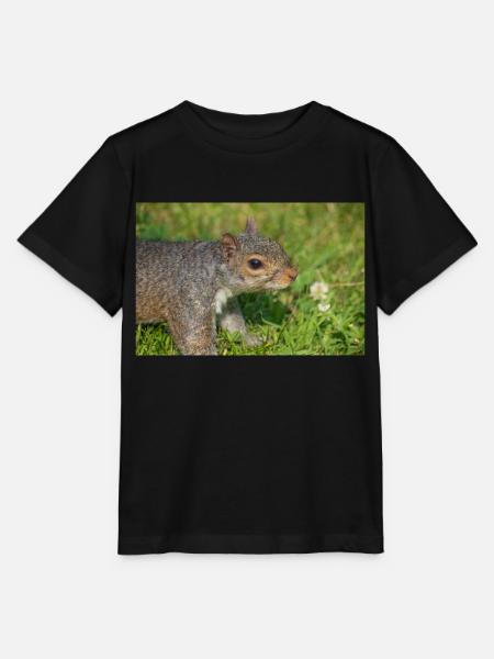 Grauhörnchen Sciurus carolinensis - Stanley/Stella Kinder T-Shirt MINI CREATOR  - Schwarz
