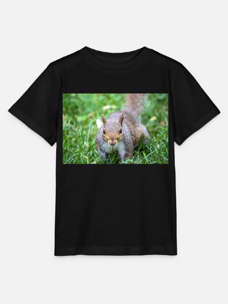 Grauhörnchen Sciurus carolinensis - Stanley/Stella Kinder T-Shirt MINI CREATOR  - Schwarz