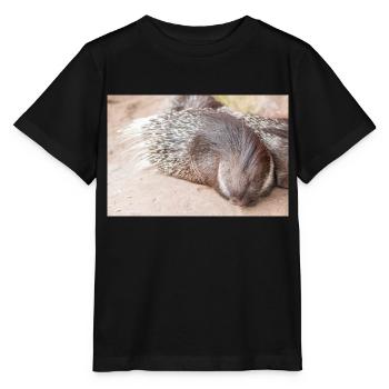 Stachelschwein - Stanley/Stella Kinder T-Shirt MINI CREATOR  - Schwarz - Vorne - Mikhail (115cm)