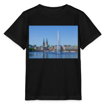 Binnenalster - Stanley/Stella Kinder T-Shirt MINI CREATOR  - Schwarz - Vorne - Mikhail (115cm)