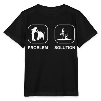 Stand-up paddleboarding Stand Up Paddling Stand-up paddlers - Stanley/Stella MINI CREATOR Kids’ T-Shirt - black - Front - Mikhail (115cm)