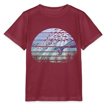 Fantasy Underwater Mermaid Merman Aesthetics - Stanley/Stella MINI CREATOR Kids’ T-Shirt - burgundy - Front - Kain (125cm)
