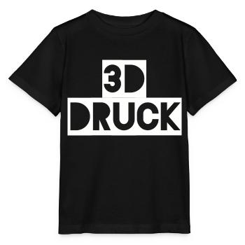 3D Druck Print Filament Shirt Geschenk - Stanley/Stella Kinder T-Shirt MINI CREATOR  - Schwarz - Vorne - Mikhail (115cm)