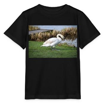 swan - Stanley/Stella MINI CREATOR Kids’ T-Shirt - black - Front - Mikhail (115cm)