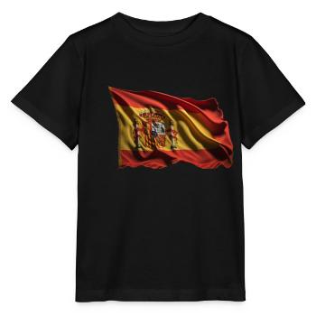 Spain Flag Flag - Stanley/Stella MINI CREATOR Kids’ T-Shirt - black - Front - Mikhail (115cm)