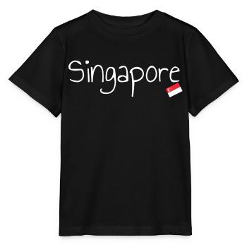 Singapour - T-shirt bio MINI CREATOR Stanley/Stella Enfant - noir - Devant - Mikhail (115cm)