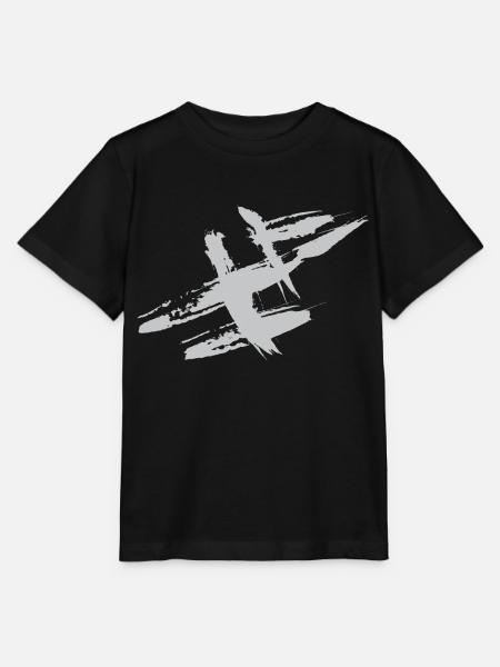 Farbfleck / Flecken Abstrakt - VINTAGE - T-shirt MINI CREATOR barn från Stanley/Stella - svart