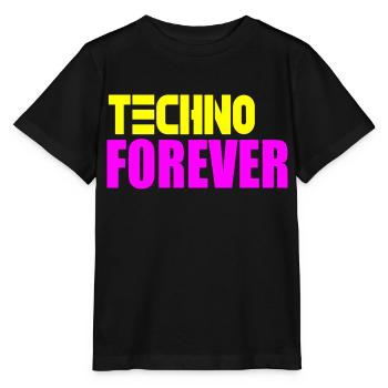 Techno pour toujours - T-shirt bio MINI CREATOR Stanley/Stella Enfant - noir - Devant - Mikhail (115cm)