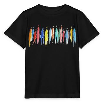 crowd - Menschengruppe - Stanley/Stella Kinder T-Shirt MINI CREATOR  - Schwarz - Vorne - Mikhail (115cm)