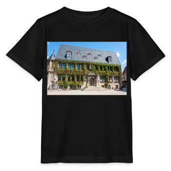 Rathaus Quedlinburg Sachsen-Anhalt - Stanley/Stella Kinder T-Shirt MINI CREATOR  - Schwarz - Vorne - Mikhail (115cm)