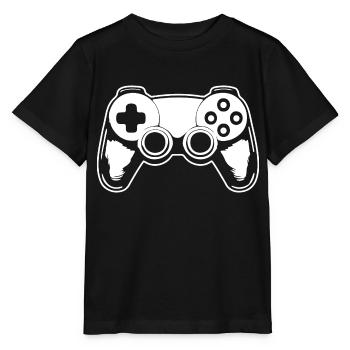 Manette de jeu de jeux vidéo - T-shirt bio MINI CREATOR Stanley/Stella Enfant - noir - Devant - Mikhail (115cm)