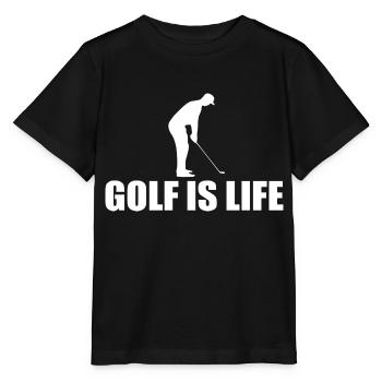 Golf ist Leben - Stanley/Stella Kinder T-Shirt MINI CREATOR  - Schwarz - Vorne - Mikhail (115cm)