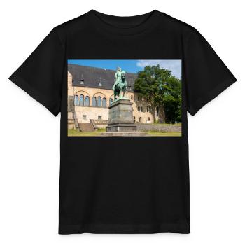 Reiterstandbild von Friedrich I. Barbarossa - Stanley/Stella Kinder T-Shirt MINI CREATOR  - Schwarz - Vorne - Mikhail (115cm)