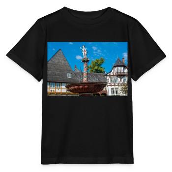 well on a historical market place Goslar - Stanley/Stella MINI CREATOR Kids’ T-Shirt - black - Front - Mikhail (115cm)