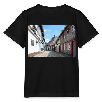 vieille ville de (Altstadt) Goslar Basse-Saxe - T-shirt bio MINI CREATOR Stanley/Stella Enfant - noir - Devant - Mikhail (115cm)
